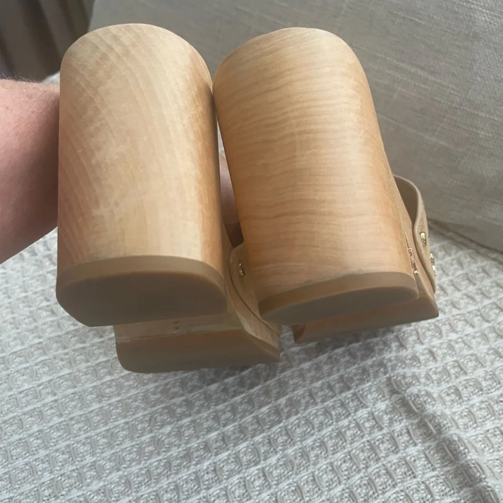 Veronica Beard Tan Mules with Modern Silhouette - Picture 5 of 8